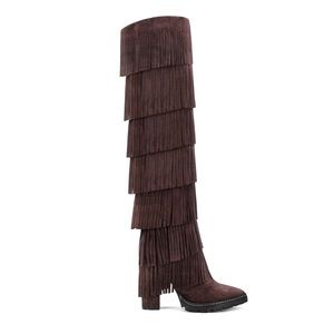 IAMJENNIFERLE NWT never worn brown Fringe boots 36 - beautiful quality